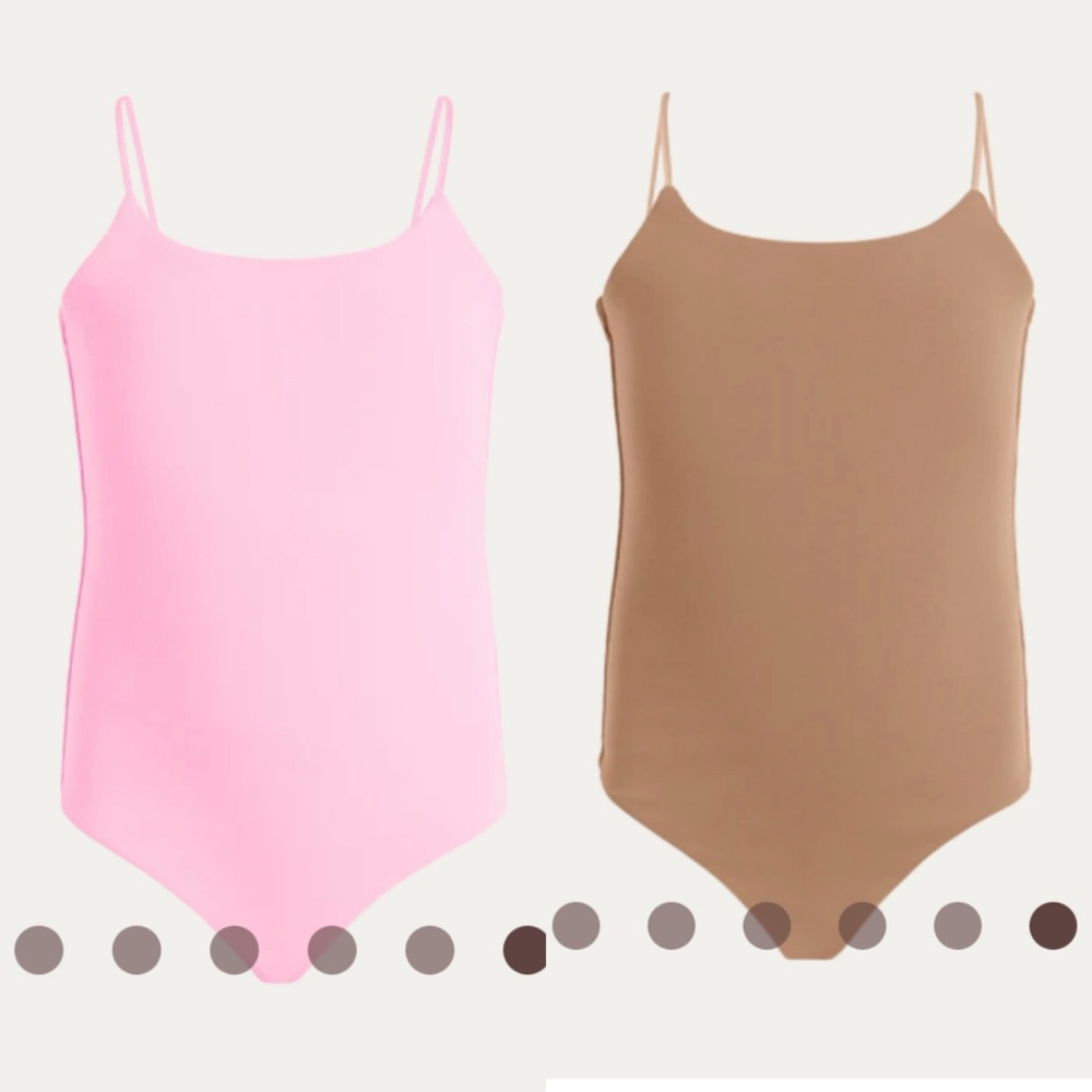 TONES Girl’s Set of 2 Cami Bodysuits - 3T